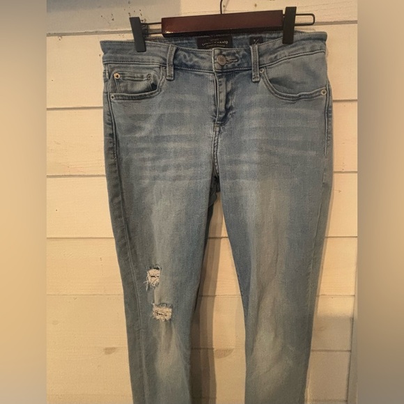 Lucky  Low Rise Lolita Skinny
Blue Skinny Jeans Distressed Style 8/29 - Picture 3 of 16